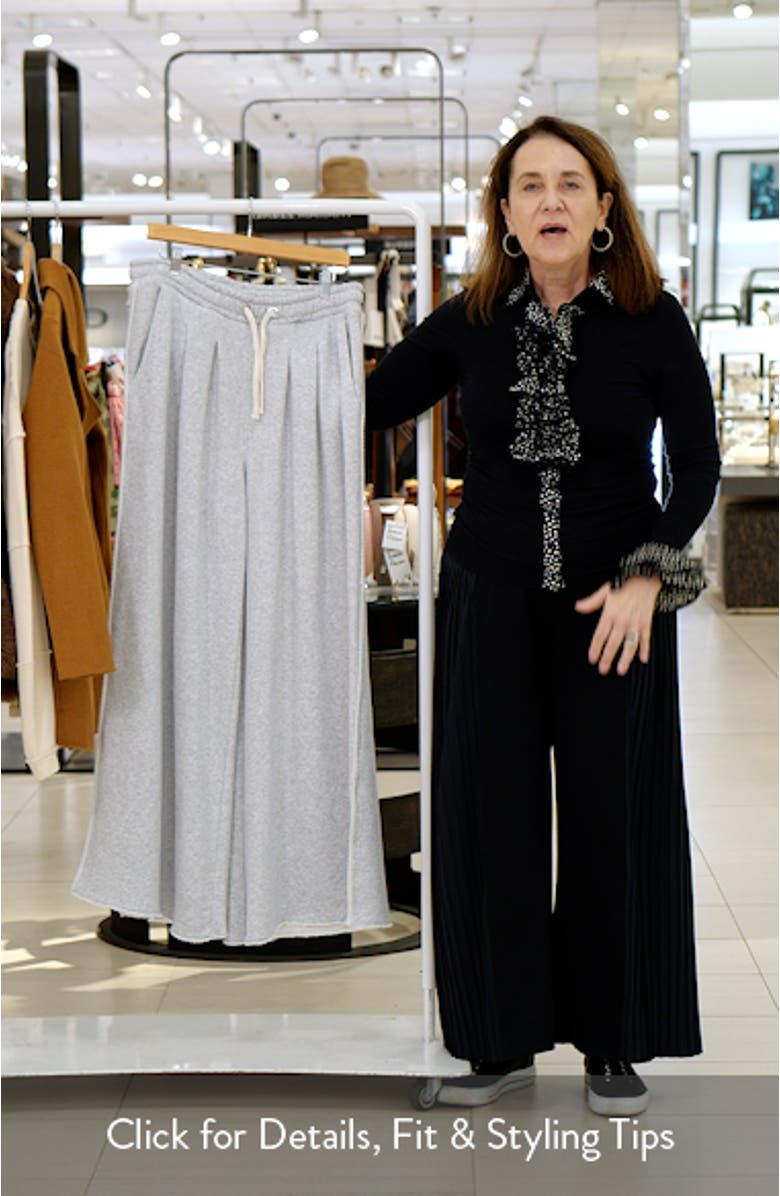 Elenyx Pleated Wide Leg Drawstring Pants, sales video thumbnail
