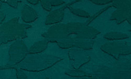 Nina Leonard Burnout Trapeze Dress In Green