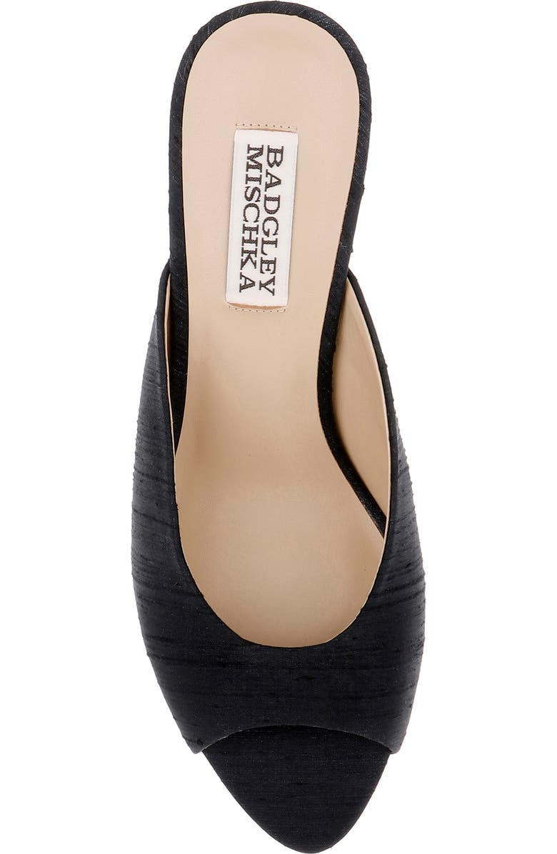 BADGLEY MISCHKA Oakdale Slide Sandal, Alternate, color, Black Silk