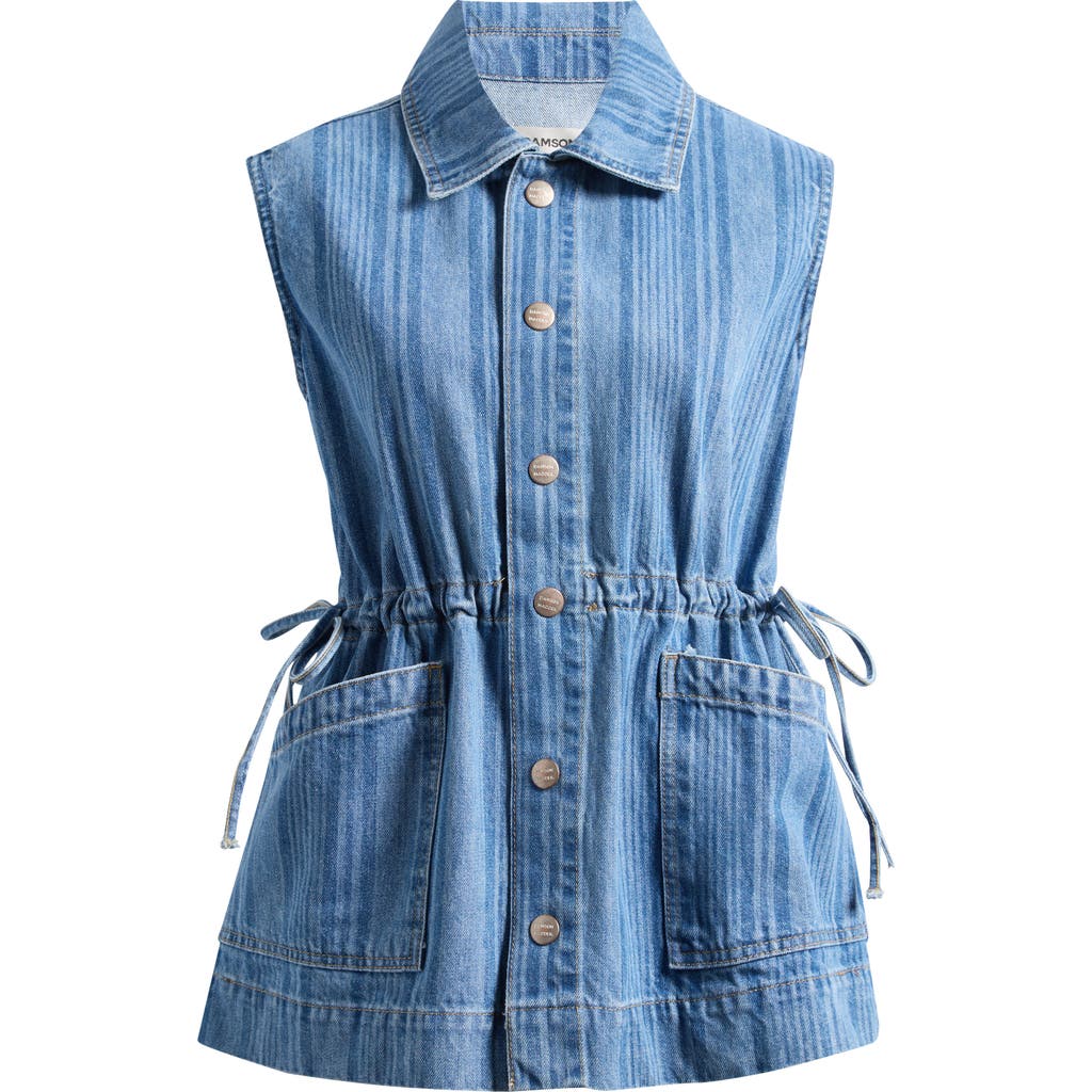 DAMSON MADDER DAMSON MADDER HERA STRIPE DENIM VEST