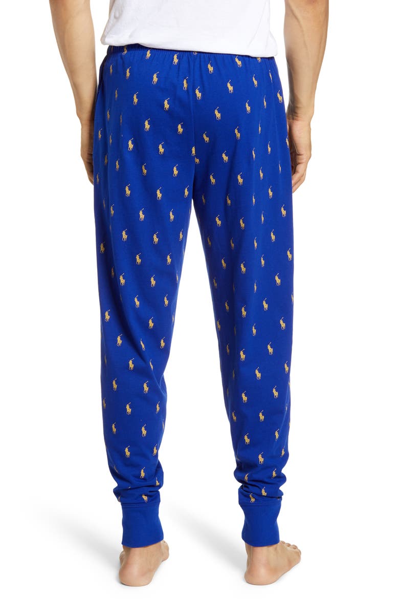 Cotton Pajama Pants, Alternate, color, HERITAGE ROYAL