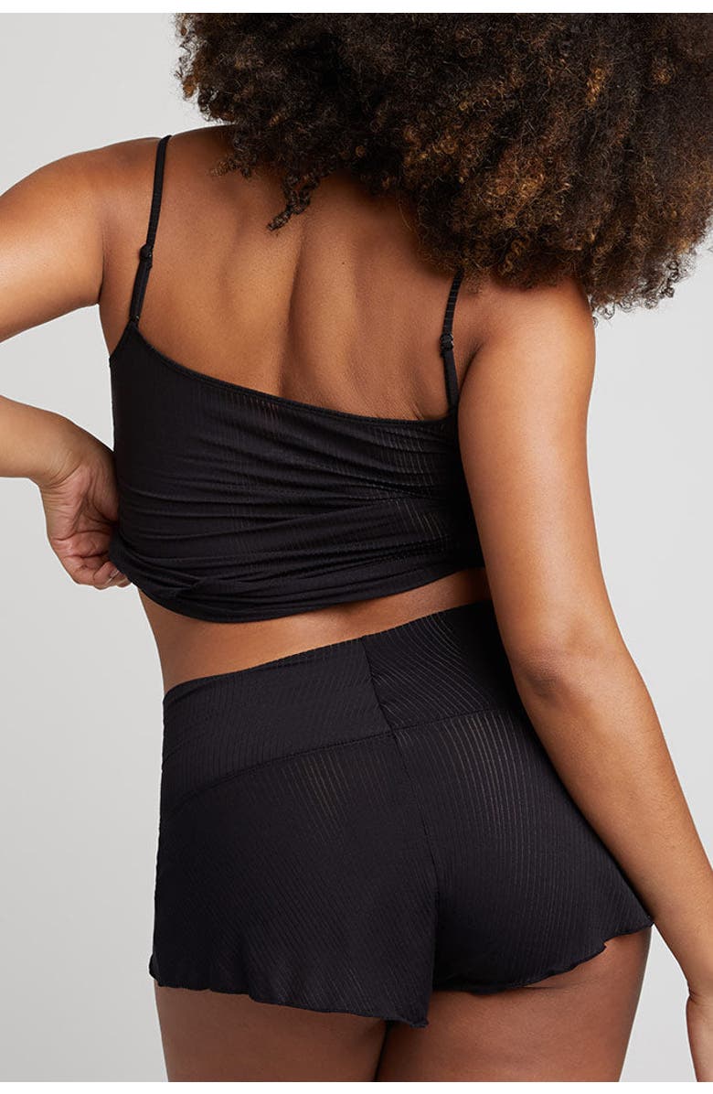 Negative Underwear Whipped Mini Short, Alternate, color, Black