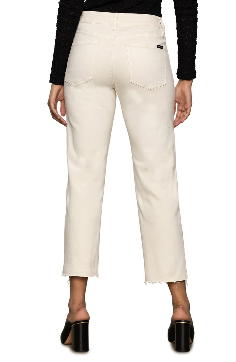 Sanctuary Cadence
90s Raw Hem Ankle Straight Leg Jeans, Alternate, color, Light Oat