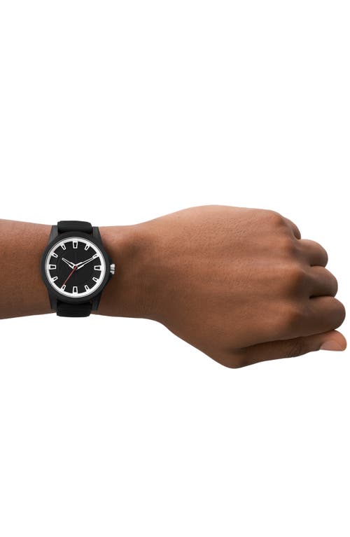 Armani Exchange Ax Three-hand Quartz Strap Watch, 44mm In Black