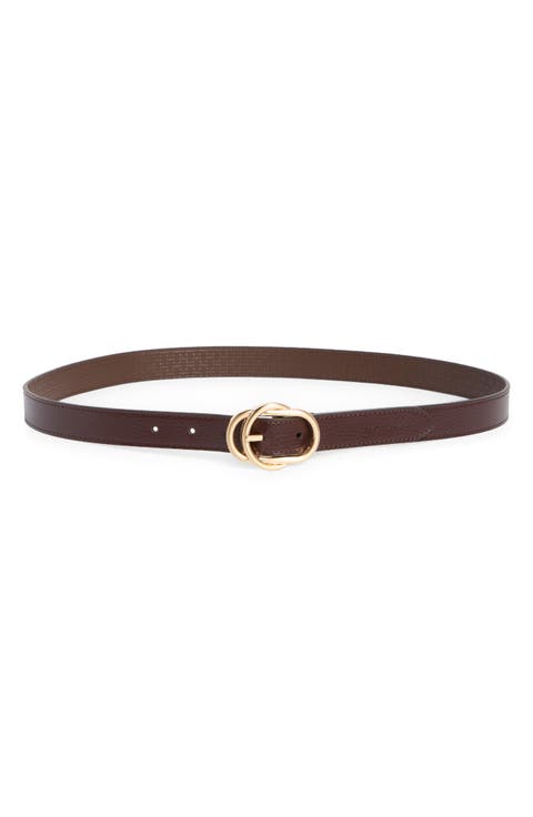 Leather Double Ring Belt