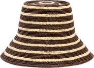 Janessa Leoné Felix Crochet Raffia Bucket Hat