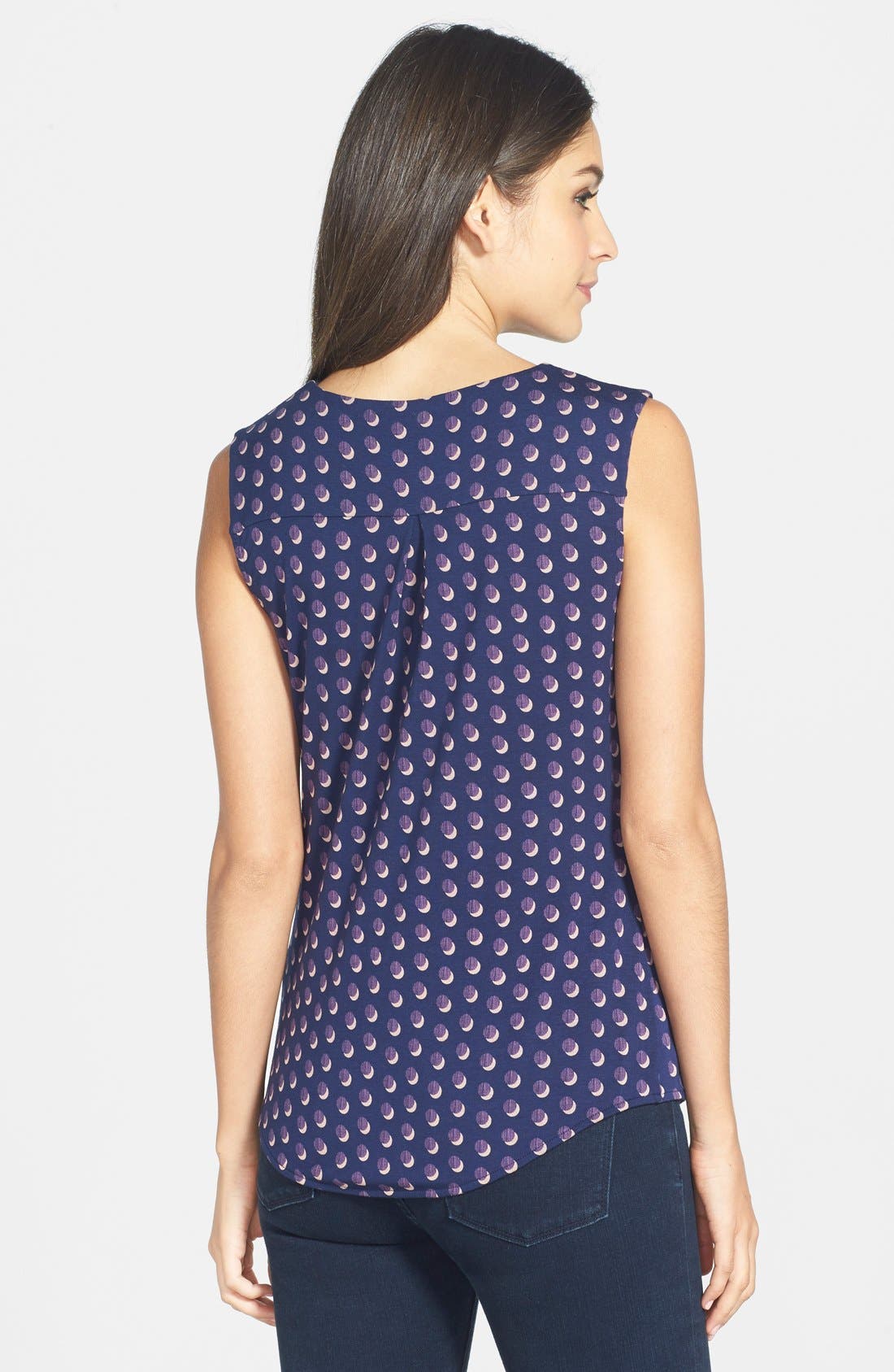 Halogen® Drape Neck Sleeveless Tee (Women) | Nordstrom