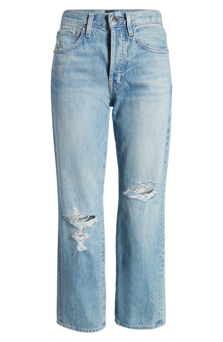 EDWIN Kali High Waist Ankle Straight Leg Jeans, Alternate, color, 