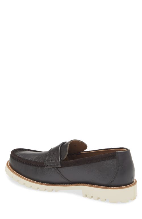Hugo Boss Boss Tirian Penny Loafer In Dark Brown