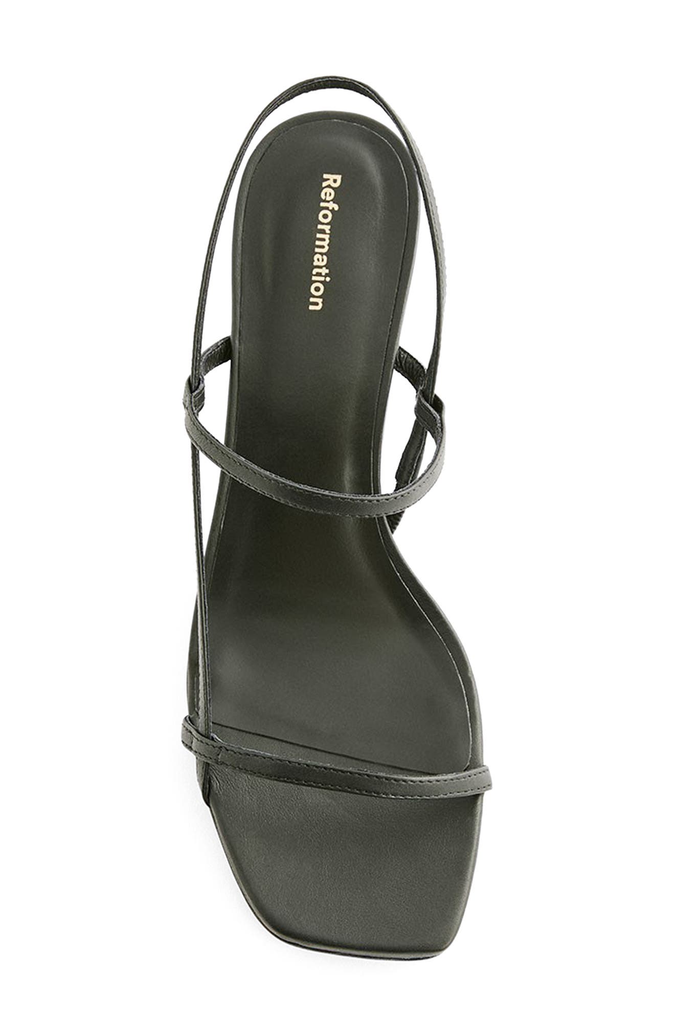 Reformation Serenity Bare Kitten Heel Sandal, Alternate, color, 