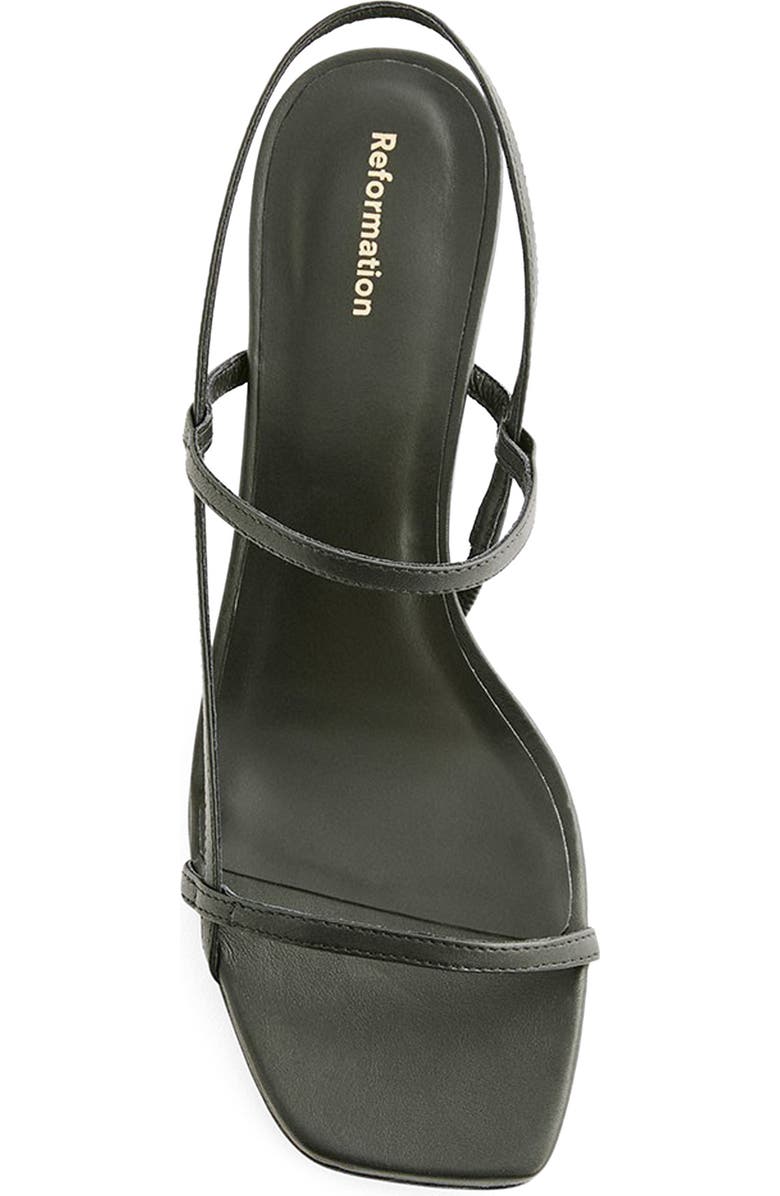 Reformation Serenity Bare Kitten Heel Sandal, Alternate, color,