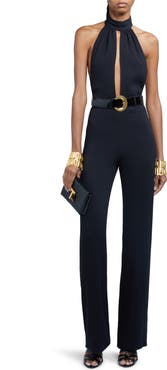 TOMFORD ストレッチサテンハンツ PAW397FAX881 HB018 Tom Ford - Silk trousers Light Blue - The Corner