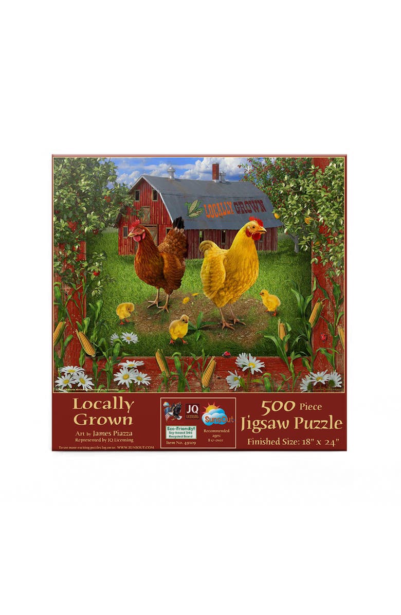 Sunsout Locally grown 500 piece Jigsaw Puzzle for Adults, Alternate, color, Multicolor