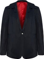 PCFG Linen & Cotton Blend Shiny Woven Men Blazer Jacket