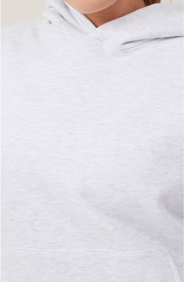 COTTON ON BODY Women's Active Plush Premium Hoodie, Alternate, color, Cloudy Grey Marle