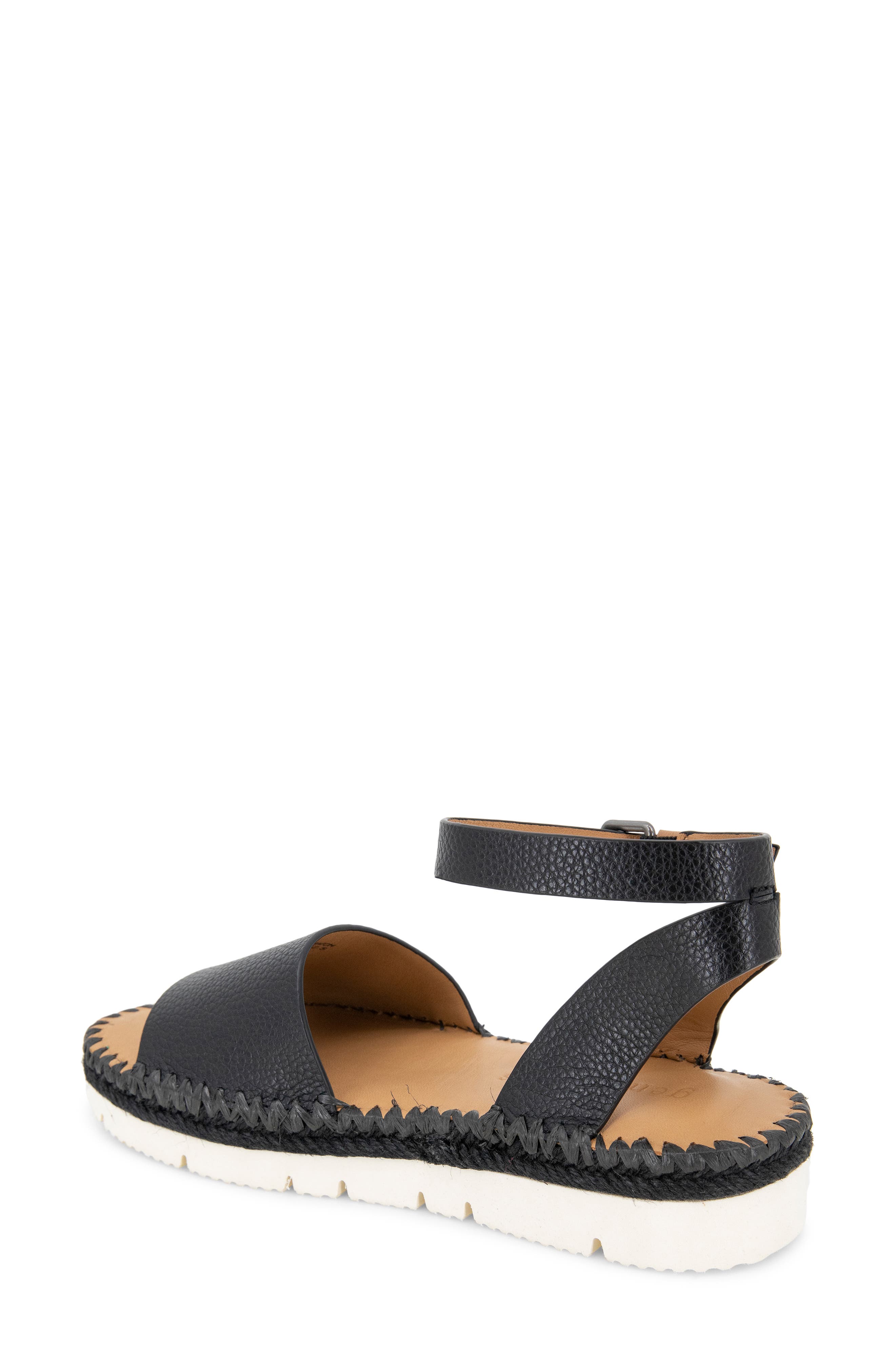 Gentle Souls Lucille Platform Sandal, Alternate, color, Black Leather