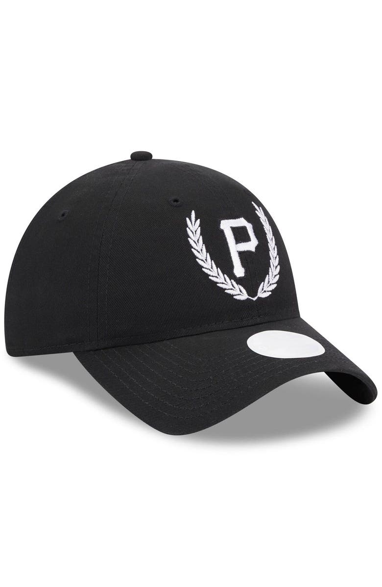 New Era Women's New Era Black Pittsburgh Pirates Leaves 9TWENTY Adjustable Hat, Alternate, color, Black