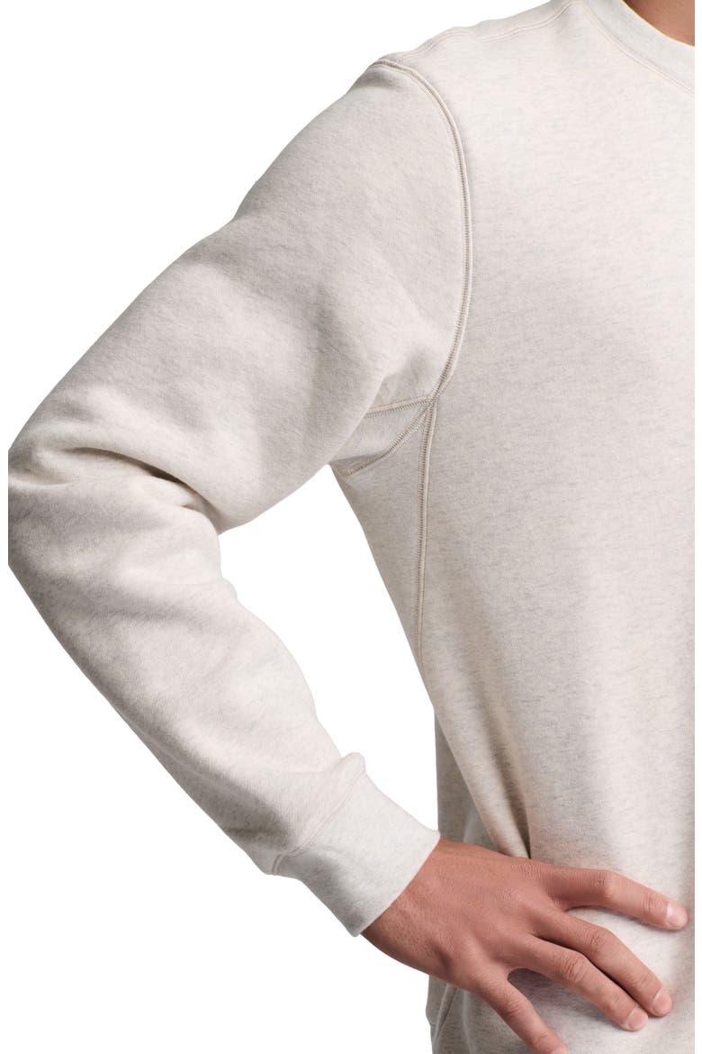 Fleece Crewneck Sweatshirt, Alternate, color, HE CREAM