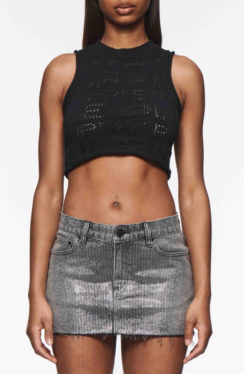 PURPLE BRAND Crop Sweater Vest, Main, color,