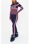 selected Navy Race Stripe Knit