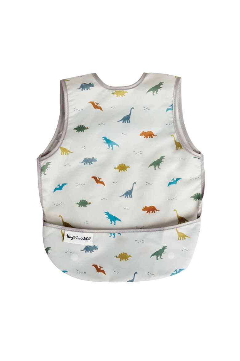 Mess-Proof and Waterproof Baby Apron Bib, Main, color, Dinosaur
