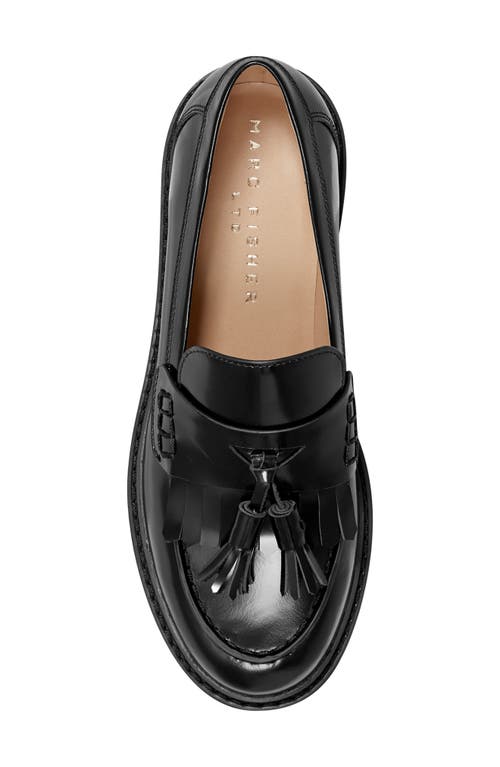 Marc Fisher Ltd Ozzie Kiltie Lug Loafer In Black