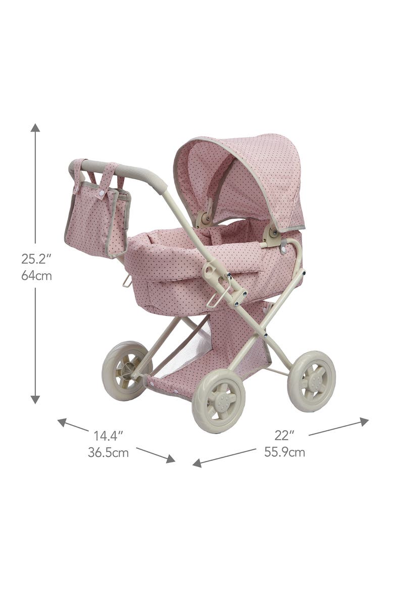 Olivia's Little World Baby Doll Deluxe Stroller, Alternate, color, PINK