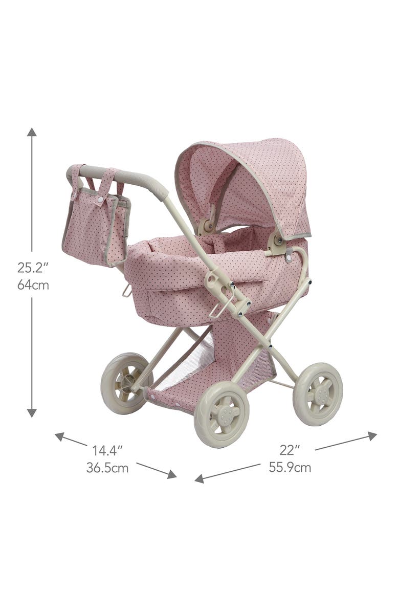 Teamson Kids Olivia's Little World Baby Doll Deluxe Stroller, Alternate, color, Pink