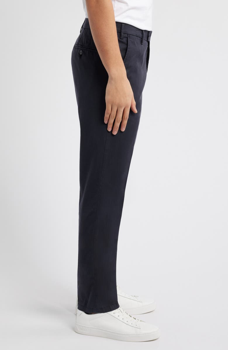 Canali Regular Fit Flat Front Comfort Twill Pants, Alternate, color, Navy