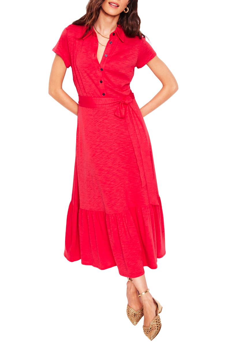 Boden Cressida Slub Jersey Dress, Main, color, 