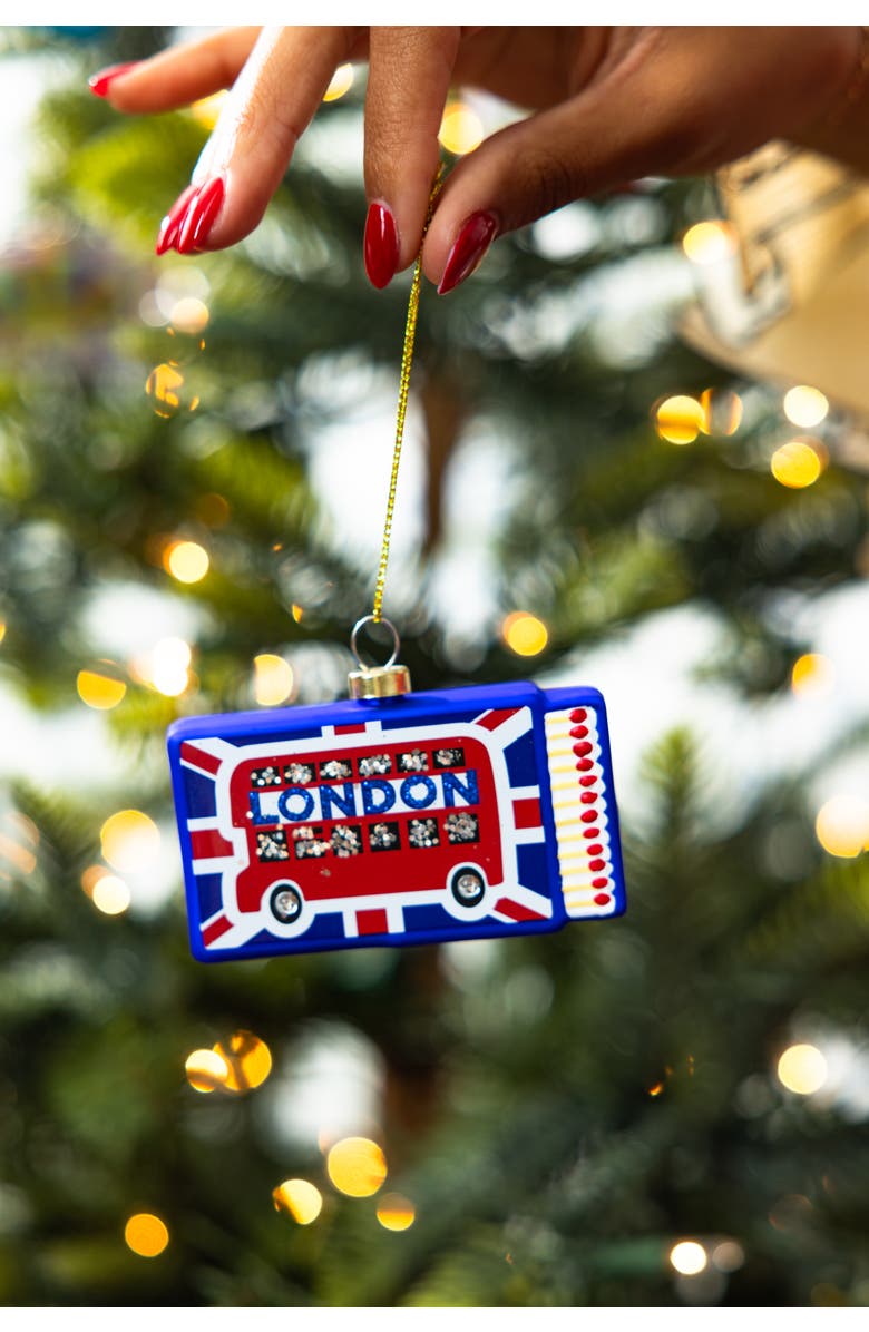 Furbish Matchbook Ornament - London, Alternate, color, Blue