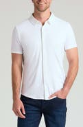 True Classic Comfort Knit Short Sleeve Button-Up Shirt