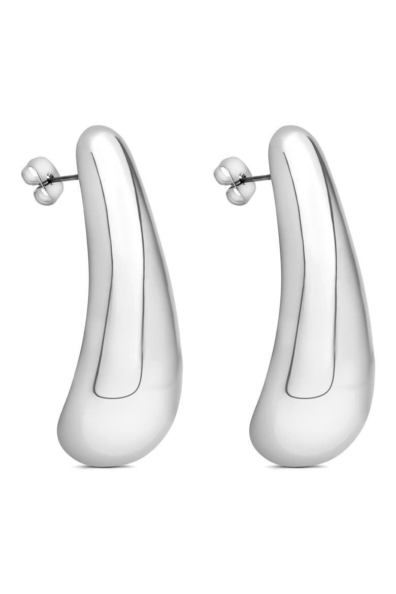 Raindrop Statement Earrings, Alternate, color, RHODIUM
