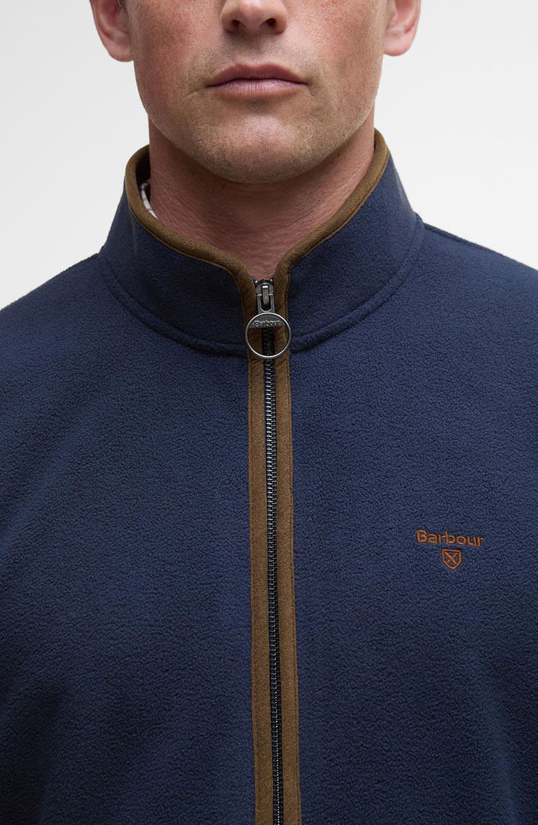 Barbour Harwood Fleece Jacket, Alternate, color, Navy