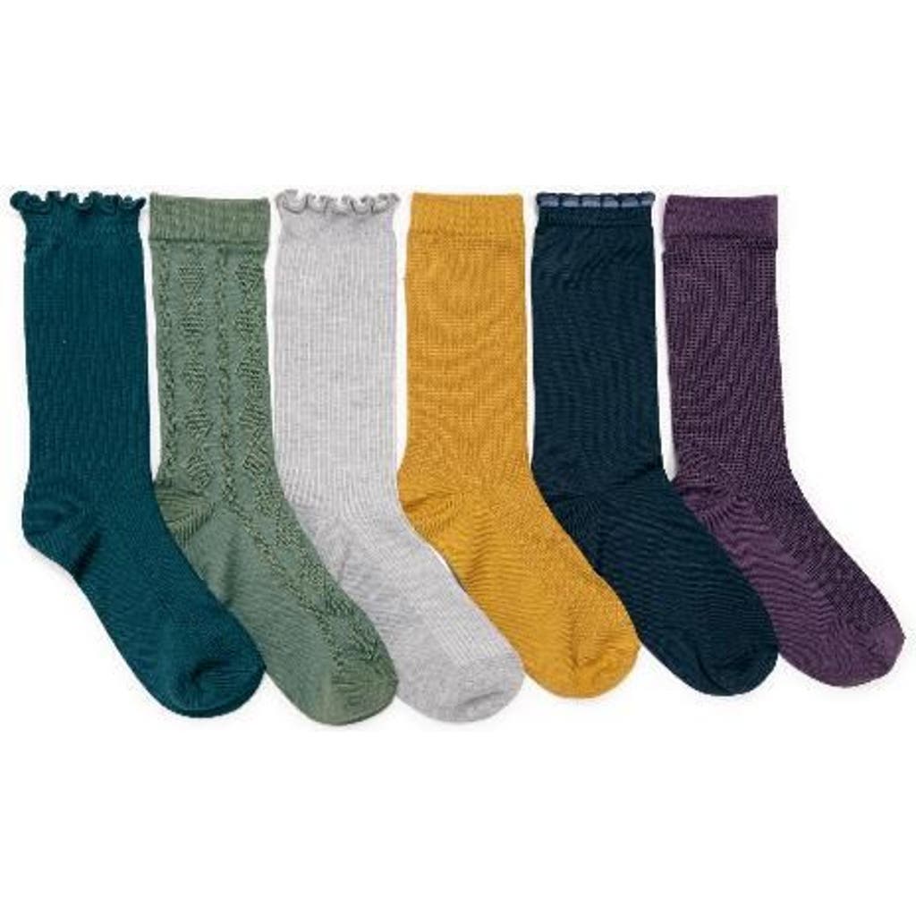 Muk Luks Whisper Soft Crew Socks 6 Pair Pack In Multi
