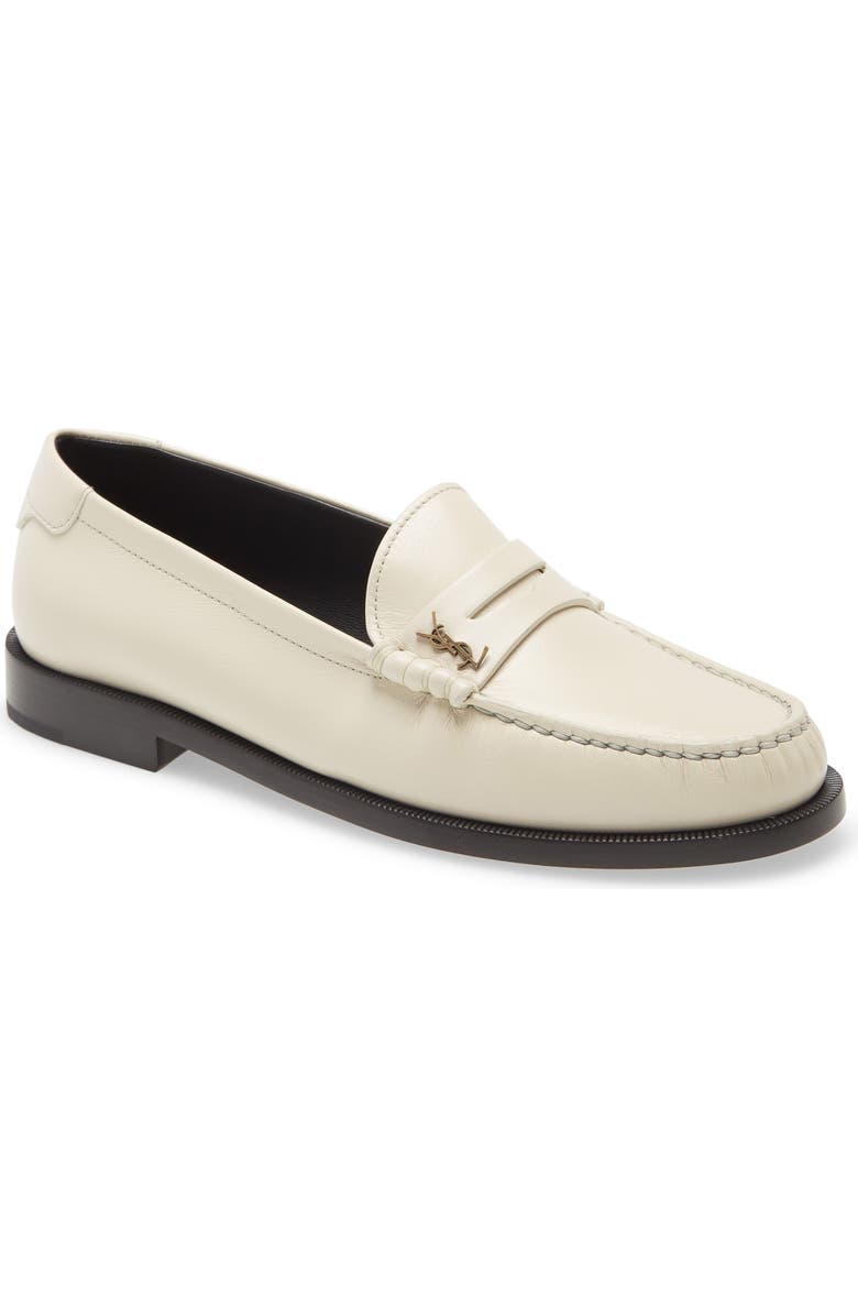 Saint Laurent YSL Monogram Penny Loafer, Main, color,