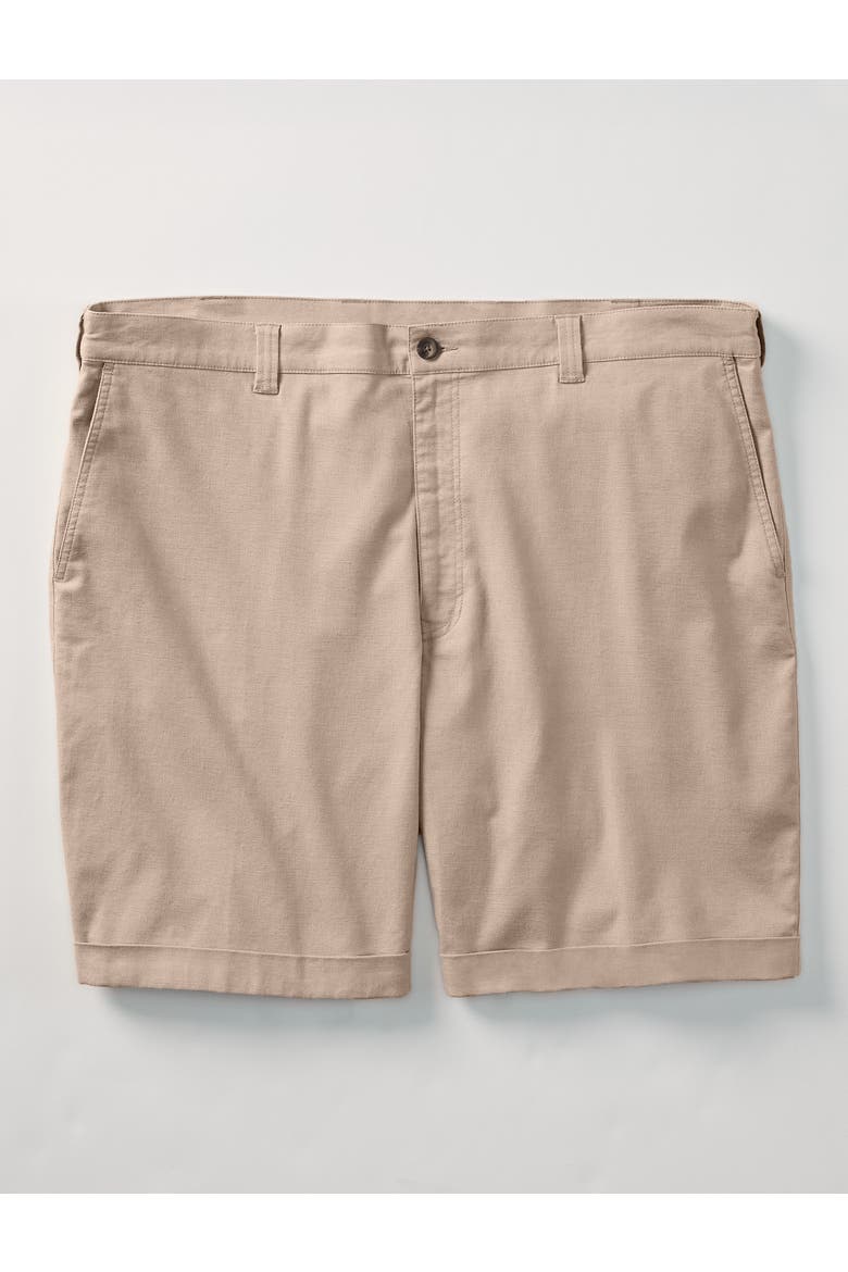 Big & Tall Linen-Blend Tech Shorts, Alternate, color, LIGHT TAN