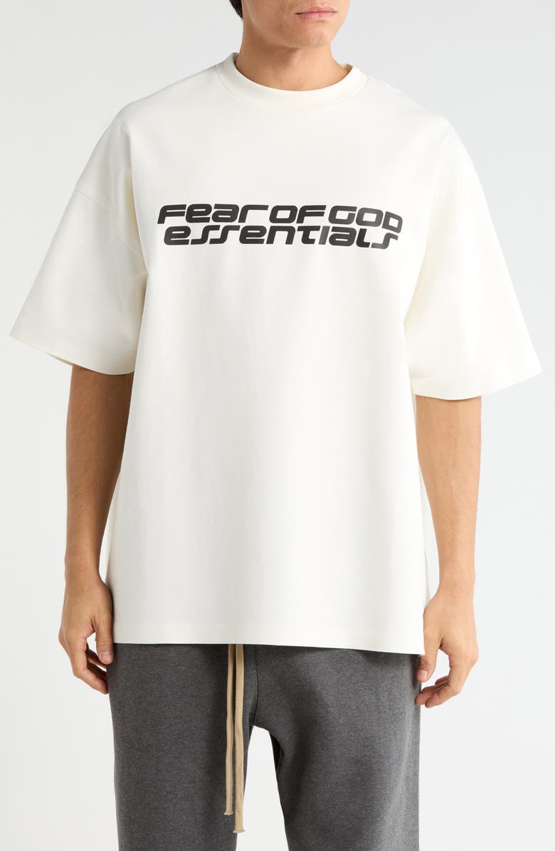 Fear of God Essentials
90s Fit Logo Graphic T-Shirt, Main, color, Ivory