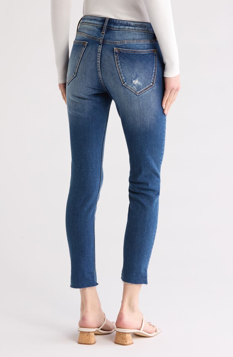 Vigoss Thompson Tomboy Crop Relaxed Skinny Jeans, Alternate, color, Dark Wash