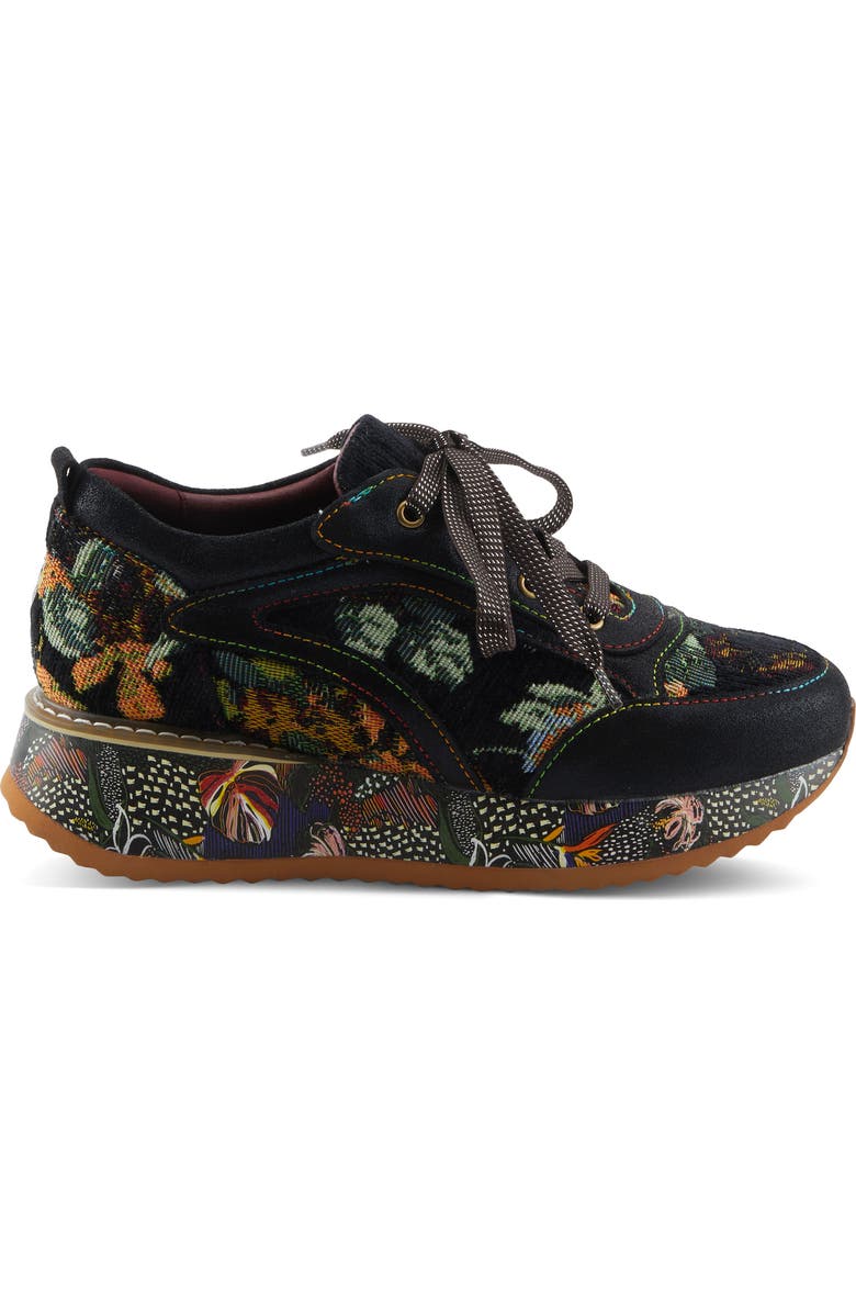 L
Artiste by Spring Step Invidia Platform Sneaker, Alternate, color, Black Multi