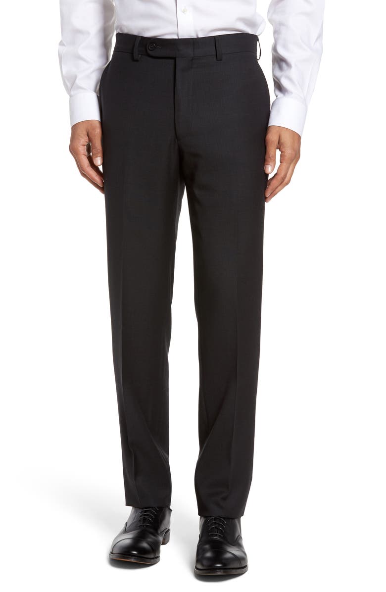 Bensol Tic Wool Trousers, Main, color, 