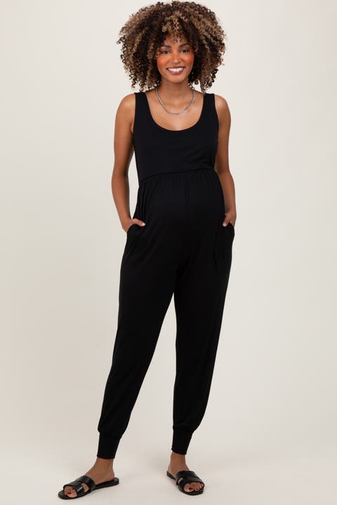 Scoop Neck Sleeveless Jogger Jumpsuit