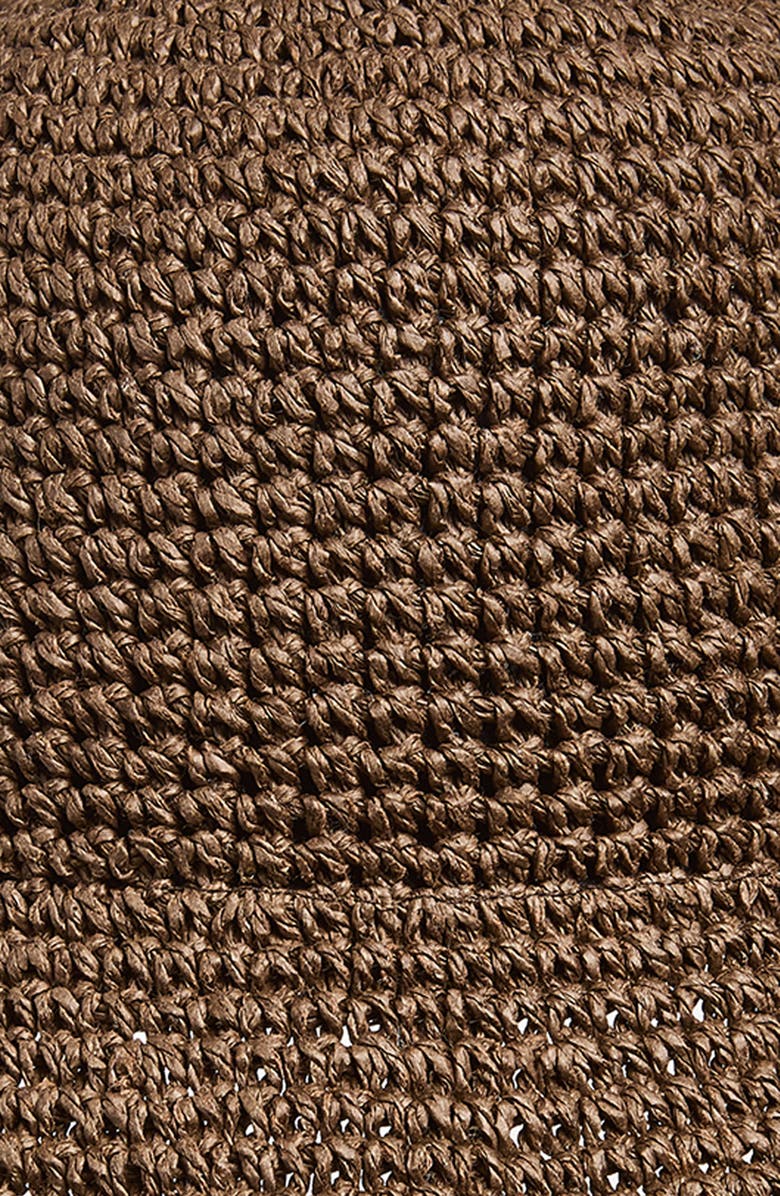 Faherty Floppy Straw Sun Hat, Alternate, color, Chocolate