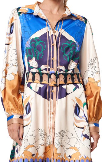 Billy Floral Print Long Sleeve Dress