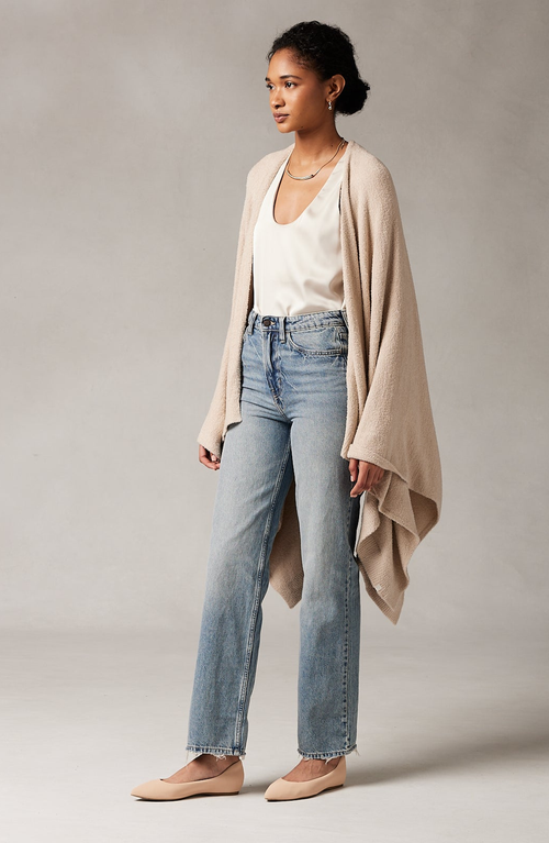Kashwere Apparel Travel Poncho In Oatmeal