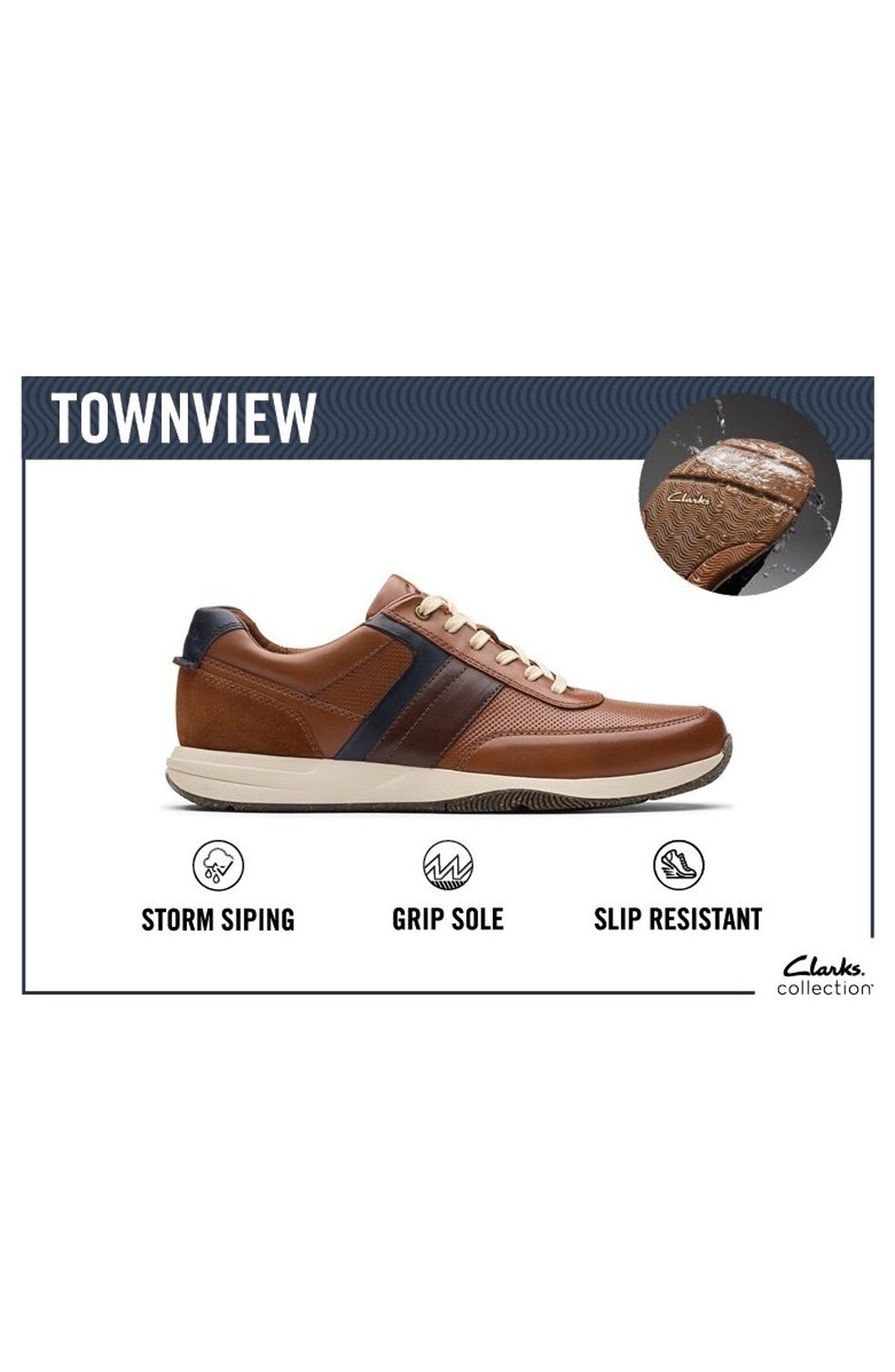 Townsview Sport Sneaker, Alternate, color, NAVY NUBUC