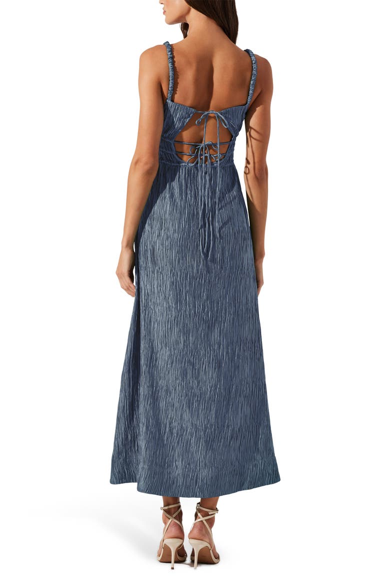 Neelam Shirred Maxi Dress, Alternate, color, BLUE
