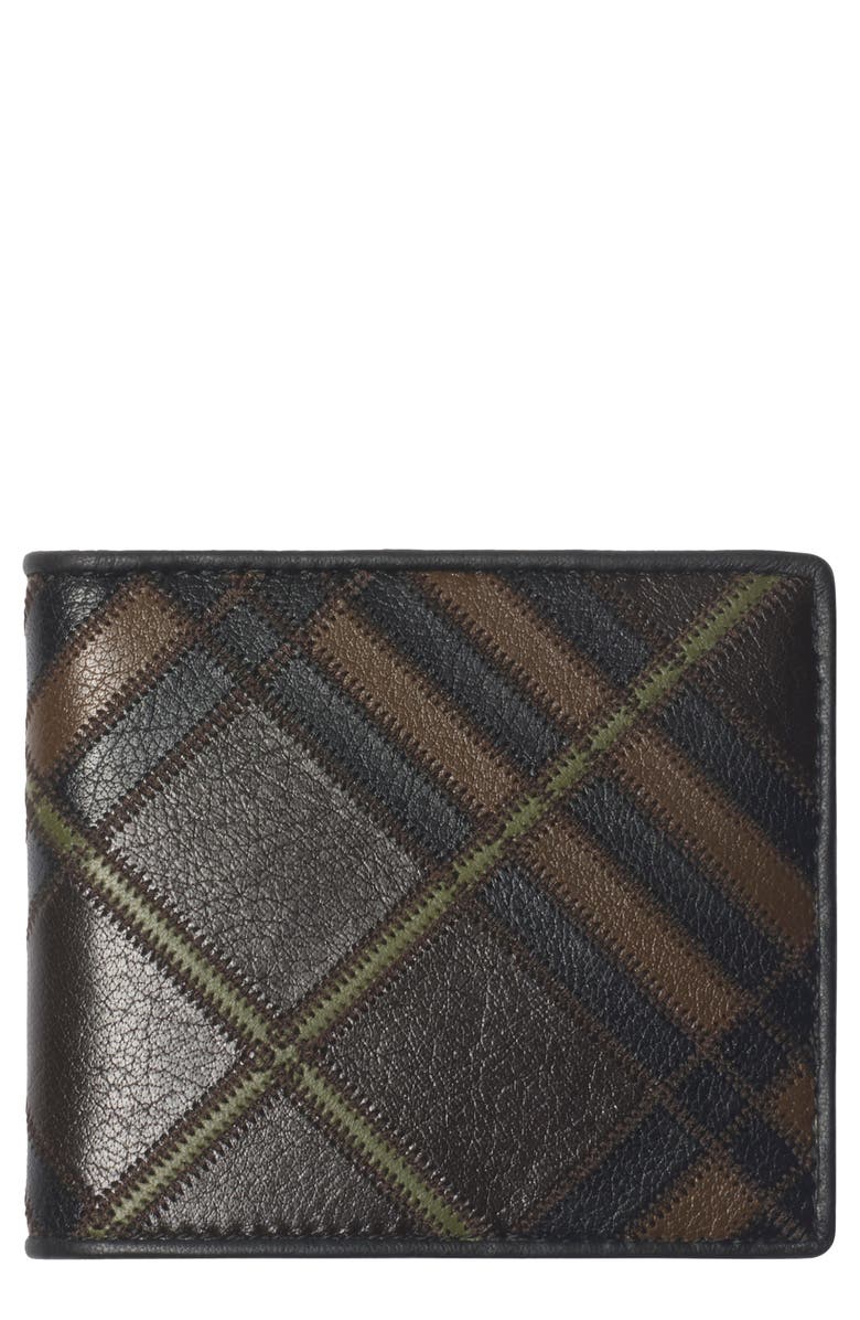 Burberry Check Colorblock Leather Bifold Wallet, Main, color, 