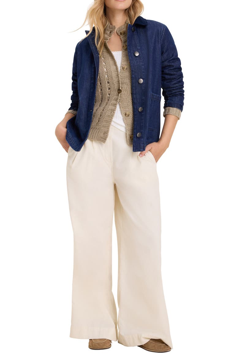 Denim Trucker Jacket, Alternate, color, DARK WASH