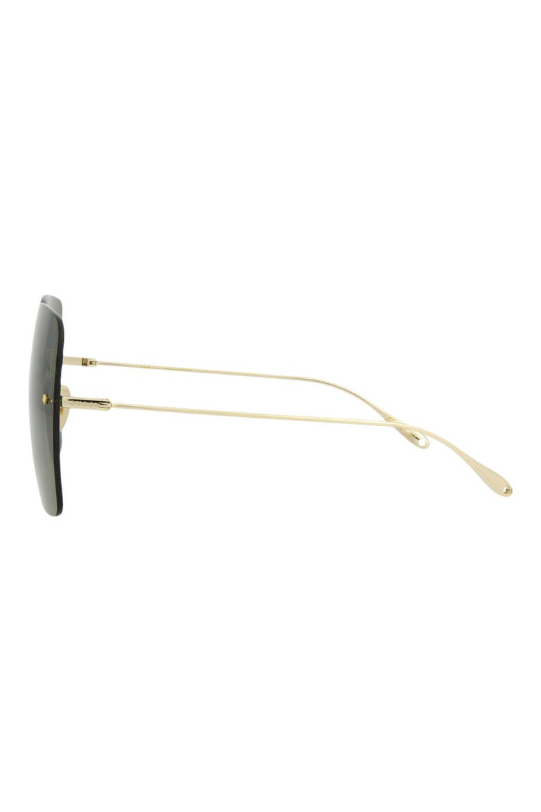 62mm Oversize Square Sunglasses, Alternate, color, GOLD GOLD GREEN